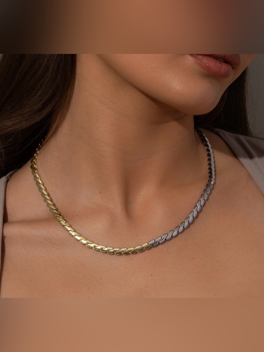 NEW Uncommon James Mixed Metal Going Out Chain Necklace